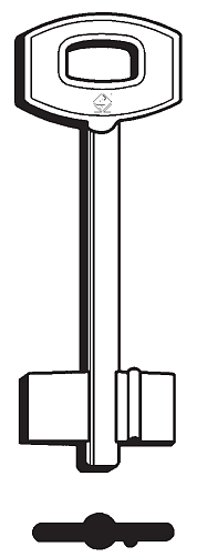 Afbeelding van Silca Klaviersleutel brass 5SCM2