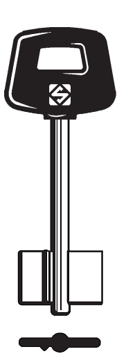 Afbeelding van Silca Klaviersleutel brass CSCP