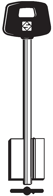 Afbeelding van Silca Klaviersleutel brass CSLCP