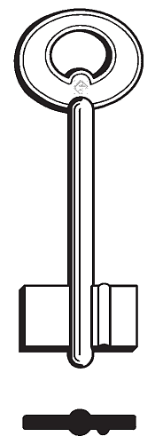 Afbeelding van Silca Klaviersleutel brass FD