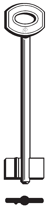 Afbeelding van Silca Klaviersleutel brass JW70