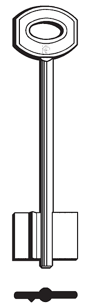 Afbeelding van Silca Klaviersleutel brass JW90