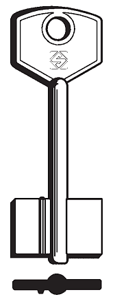 Afbeelding van Silca Klaviersleutel brass PO