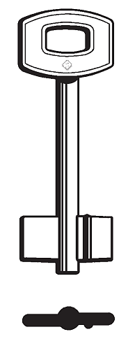 Afbeelding van Silca Klaviersleutel brass S