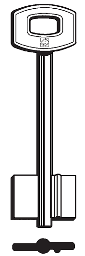 Afbeelding van Silca Klaviersleutel brass SM