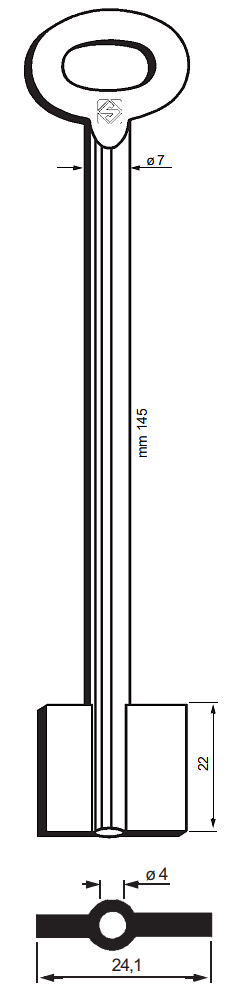 Afbeelding van Silca Kluissleutel ijzer 8915