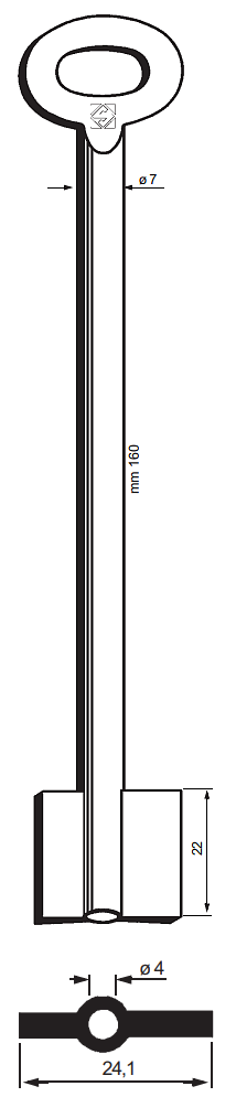 Afbeelding van Silca Kluissleutel ijzer 8916