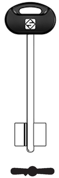 Afbeelding van Silca Dubbelbaardsleutel brass 5MT27BP