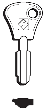 Afbeelding van Silca Klaviersleutel nikkel 5ACH3