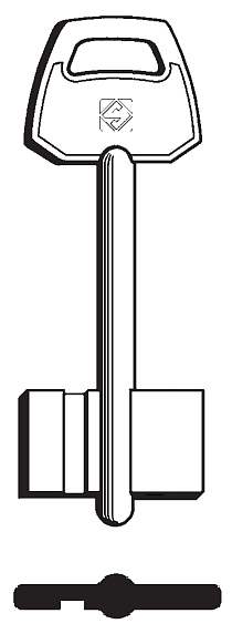 Afbeelding van Silca Klaviersleutel brass 5EZ1