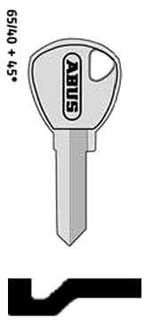 Afbeelding van Abus sleutel 65/40 oud