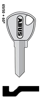 Afbeelding van Abus sleutel 65/50 oud