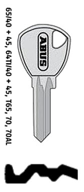 Afbeelding van Abus sleutel 65/40 nieuw