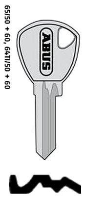Afbeelding van Abus sleutel 65/50 nieuw