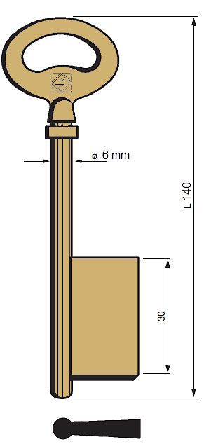 Afbeelding van 6M35 DOP 140x6mm verkoperd