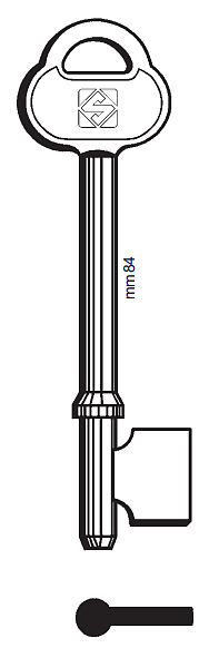 Afbeelding van Silca Klaviersleutel ijzer 2AS5