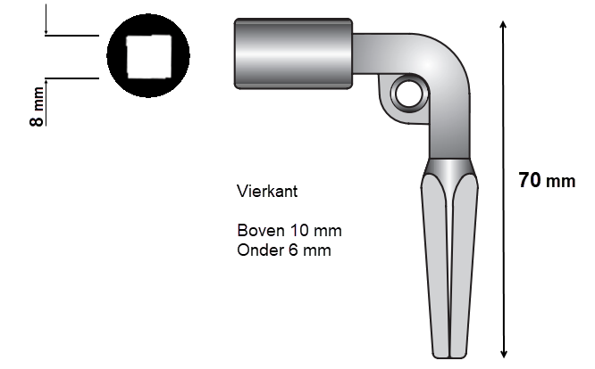 Afbeelding van Bouwsleutel 150V