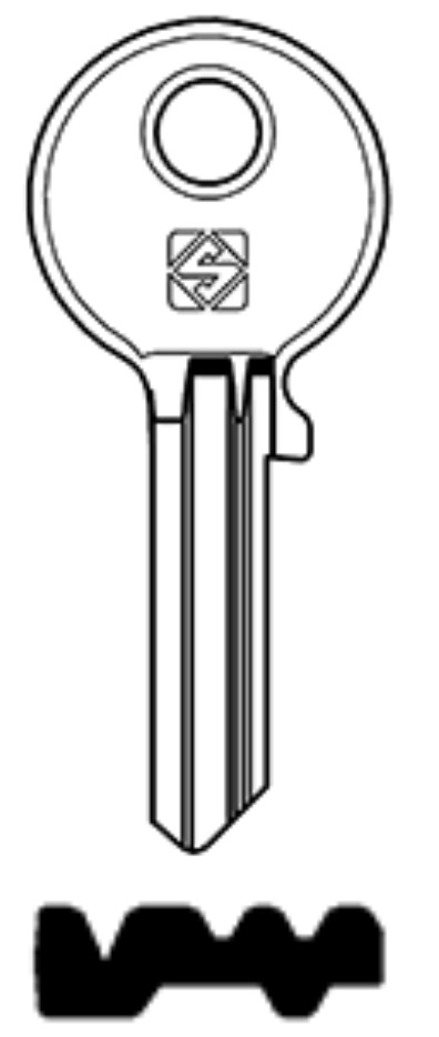 Afbeelding van Silca Cilindersleutel staal CE178R