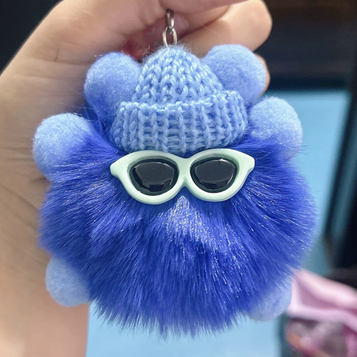 Afbeelding van Sleutelhanger Cool Wollie blauw (10 stuks)