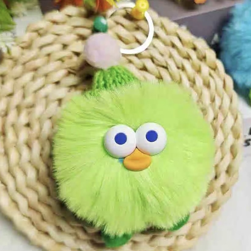 Afbeelding van Sleutelhanger Cool Wollie lichtgroen (10 stuks)