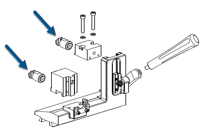 Afbeelding van Silca Locking Piston zijreepslede D902121ZR