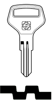 Afbeelding van Silca Cilindersleutel staal CAX2R