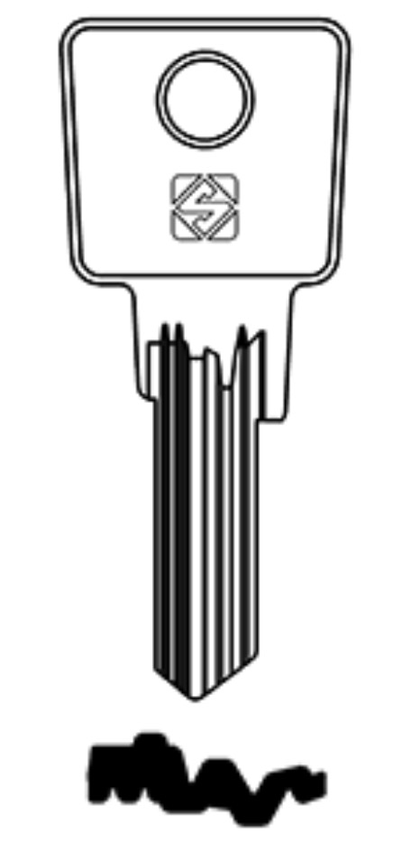 Afbeelding van Silca Cilindersleutel brass CE179R