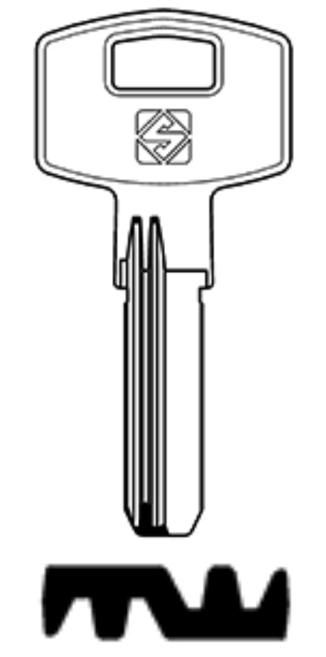 Afbeelding van Silca Boringsleutel brass FH32R
