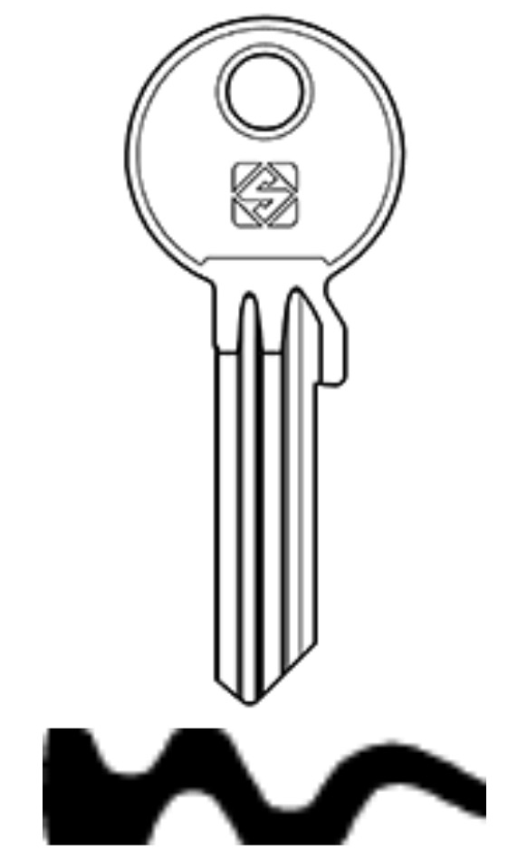 Afbeelding van Silca Cilindersleutel brass VI5RX