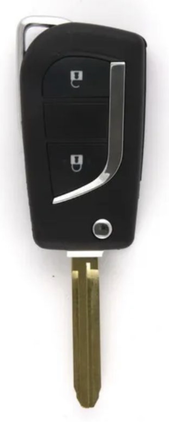 Afbeelding van Lege behuizing TOYOTA 2-knops TOY2BD (TOY43 op profiel)