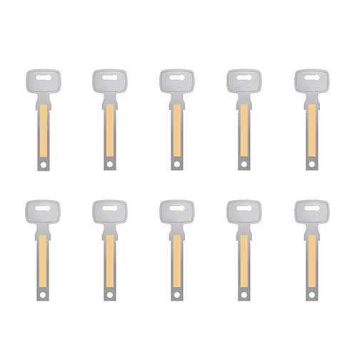 Afbeelding van X-Key Terminator blank XUn-25 (2,5mm) 10 stuks