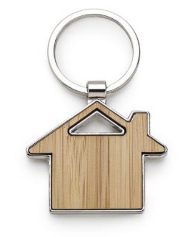 Afbeelding van Silca Sleutelhanger bamboe huis AVK5001 (6 stuks)