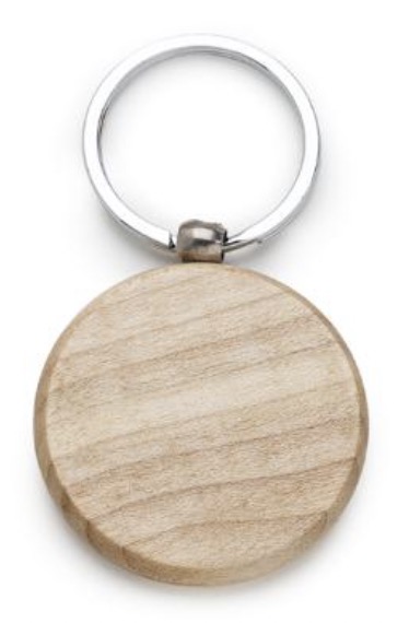 Afbeelding van Silca Sleutelhanger hout rond AVK5003 (6 stuks)