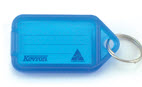 Afbeelding van Kevron sleutellabels groot blauw (schrijfvlak 74x38) 25 stuks
