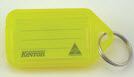 Afbeelding van Kevron sleutellabels groot geel (schrijfvlak 74x38) 25 stuks