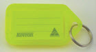 Afbeelding van Kevron sleutellabels groot Neon geel 25 (schrijfvlak 74x38) 25 stuks