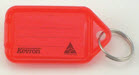 Afbeelding van Kevron sleutellabels groot rood (schrijfvlak 74x38) 25 stuks
