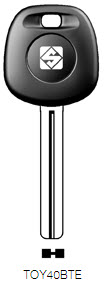 Afbeelding van Silca Transpondersleutel brass TOY40BTE zonder chip