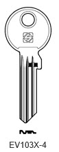 Afbeelding van Silca Cilindersleutel staal EV103X-4