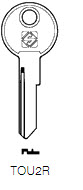 Afbeelding van Silca Cilindersleutel brass TOU2R