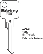 Afbeelding van Borkey 1899 Cilindersleutel voor TRELOCK