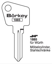 Afbeelding van Borkey 1885 Cilindersleutel voor WURTH