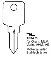 Afbeelding van Borkey 1634½ Cilindersleutel voor MLM
