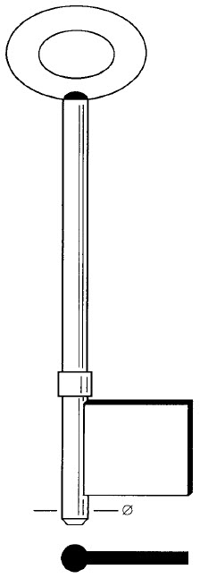 Afbeelding van Tilney Borstsleutel art. 21-3 (6.3mm) 110mm lang