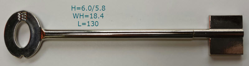 Afbeelding van MAUER dubbelbaardsleutel 0788526-5101 L=130mm