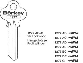 Afbeelding van Borkey Cilindersleutel 1277 AB