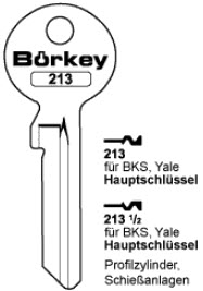 Afbeelding van Borkey Cilindersleutel 213