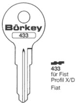 Afbeelding van Borkey Cilindersleutel 433
