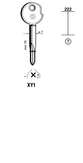 Afbeelding van Silca Stersleutel ijzer  XY1