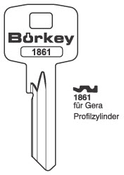 Afbeelding van Borkey 1861 Cilindersleutel voor GERA